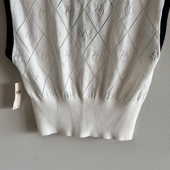 Anthropologie Maeve Violette Icon Logo Vest  Small NWT - Picture 13 of 15